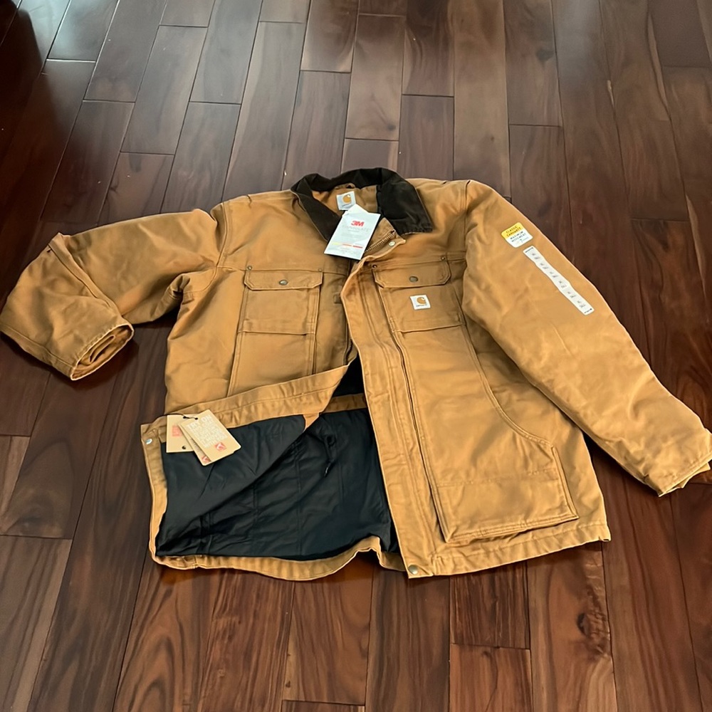 Mens XL Tall FULL SWING® RELAXED FIT WASHED DUCK INSULATED TRADITIONAL COAT